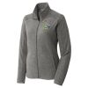 Women's Heather Microfleece Full Zip Jacket Thumbnail