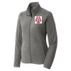 Women's Heather Microfleece Full Zip Jacket Thumbnail