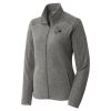Women's Heather Microfleece Full Zip Jacket Thumbnail