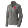 Women's Heather Microfleece Full Zip Jacket Thumbnail
