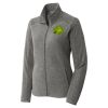 Women's Heather Microfleece Full Zip Jacket Thumbnail