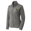 Women's Heather Microfleece Full Zip Jacket Thumbnail