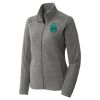 Women's Heather Microfleece Full Zip Jacket Thumbnail