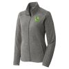 Women's Heather Microfleece Full Zip Jacket Thumbnail